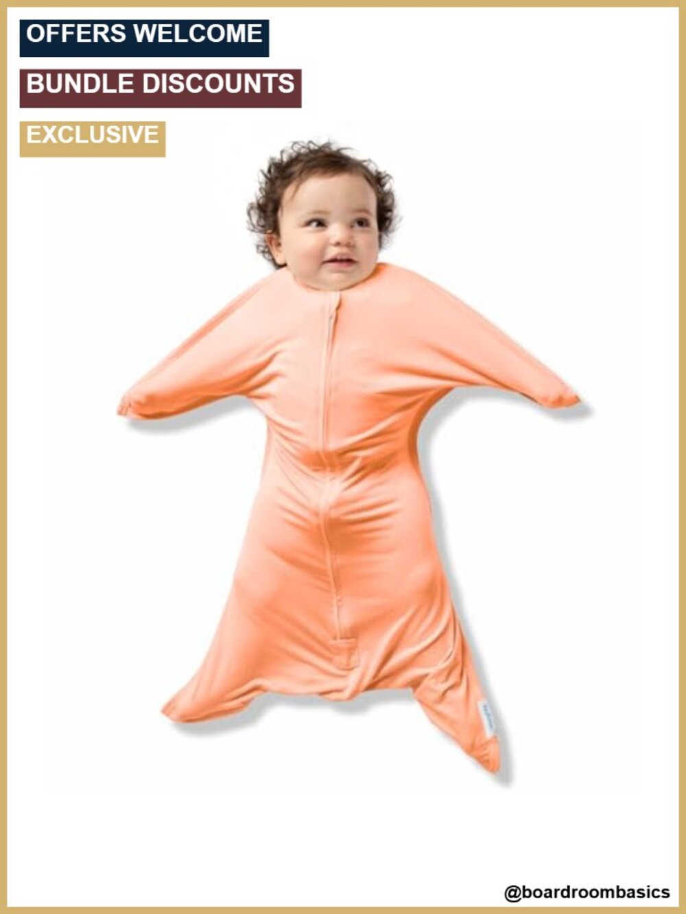 Bamboo Zipadee-Zip Transition Swaddle Wearable Blanket Medium 6-12 Months